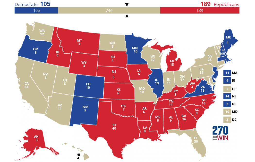 2024 Presidential Election Interactive Map