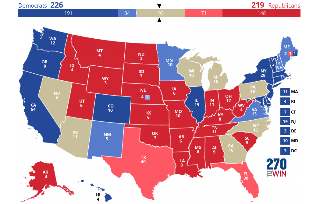 Cook Political Report 2024 Electoral College Ratings