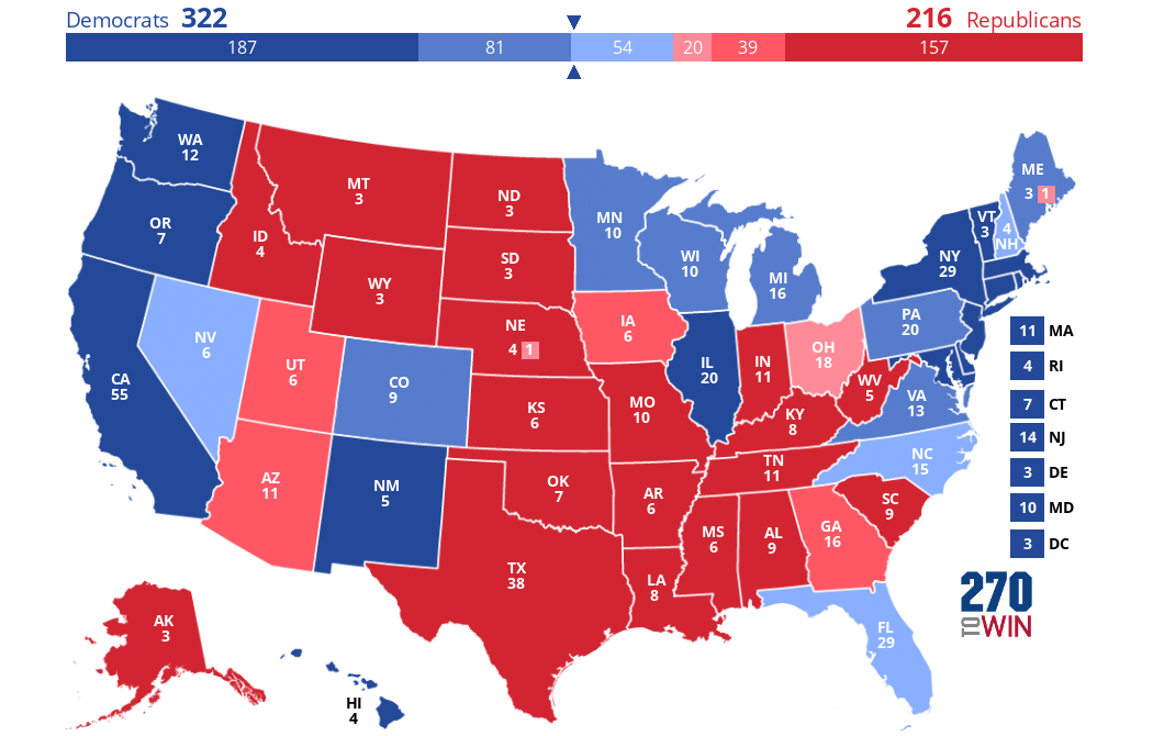 2024 Presidential Election Interactive Map