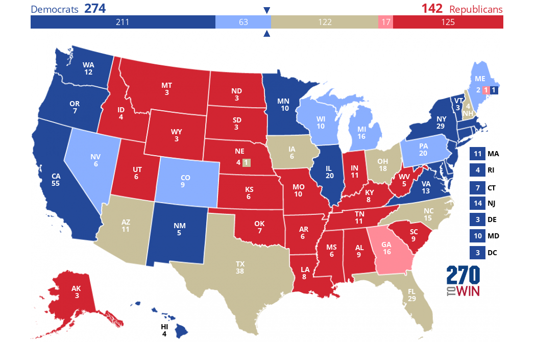 2024 Presidential Election Interactive Map