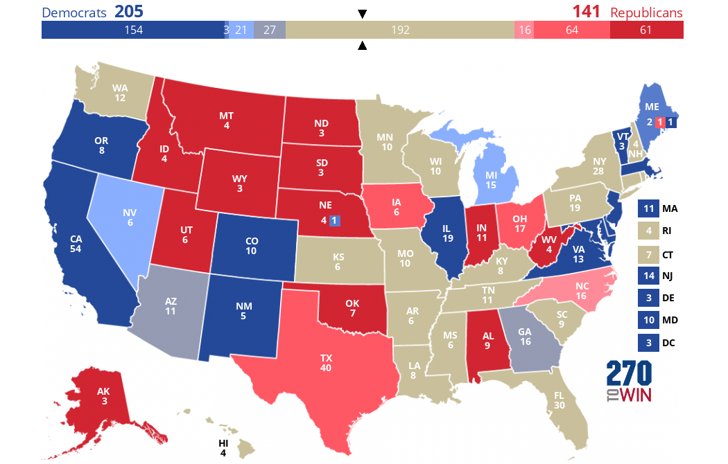 2024 Presidential Election Interactive Map