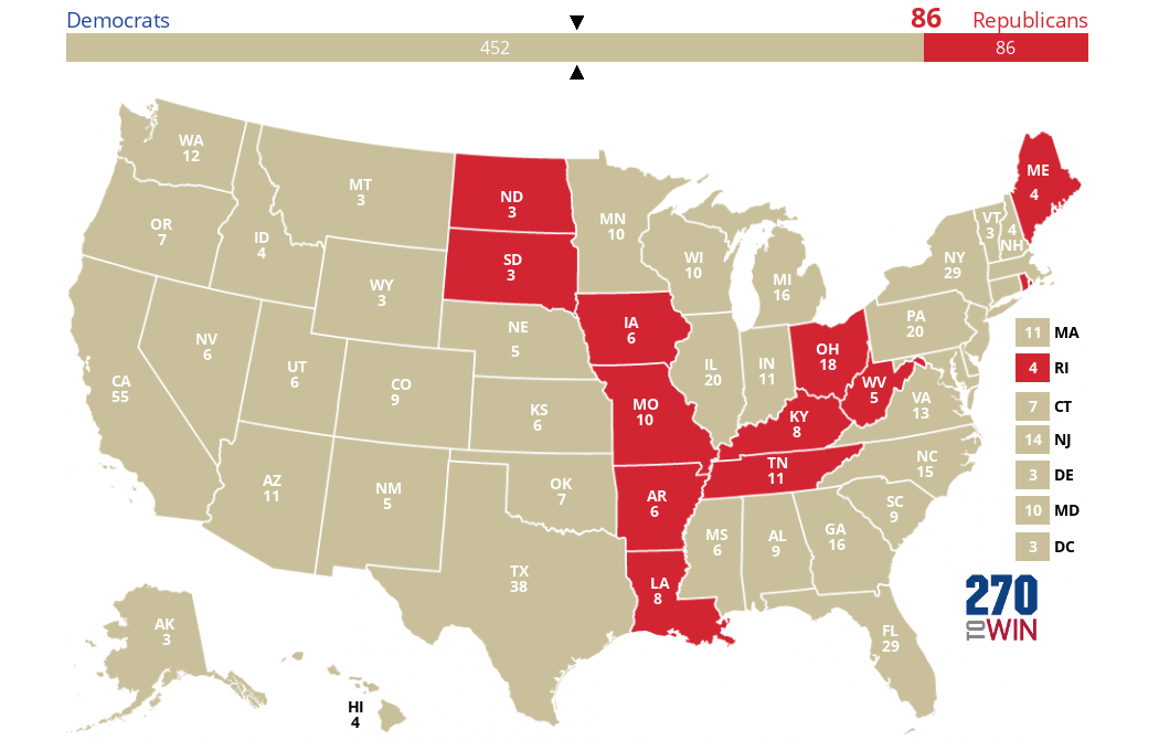 2024 Presidential Election Interactive Map