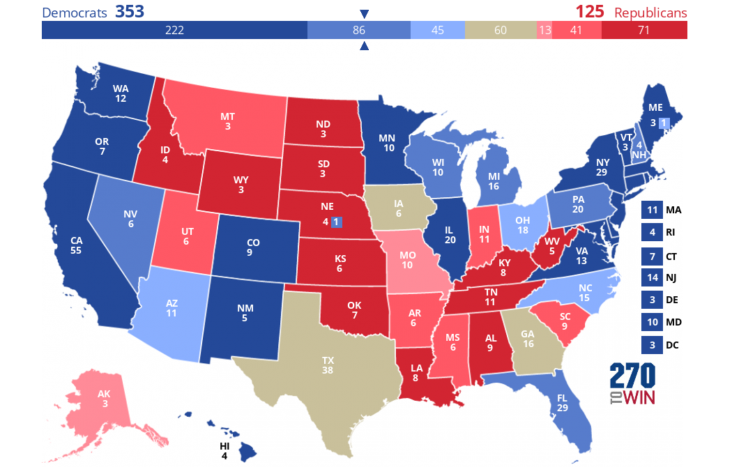 2024 Presidential Election Interactive Map