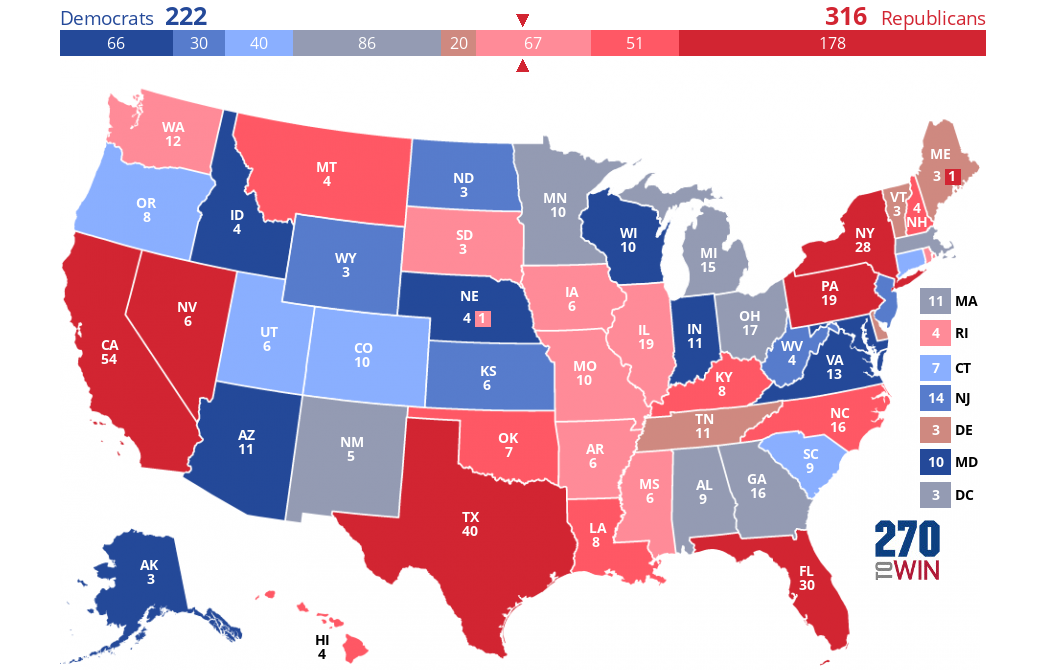 2024 Presidential Election Interactive Map