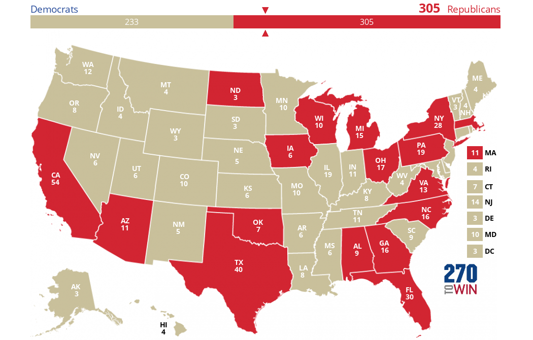 2024 Presidential Election Interactive Map