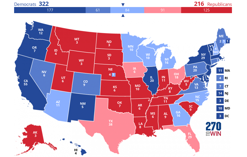 2024 Presidential Election Interactive Map