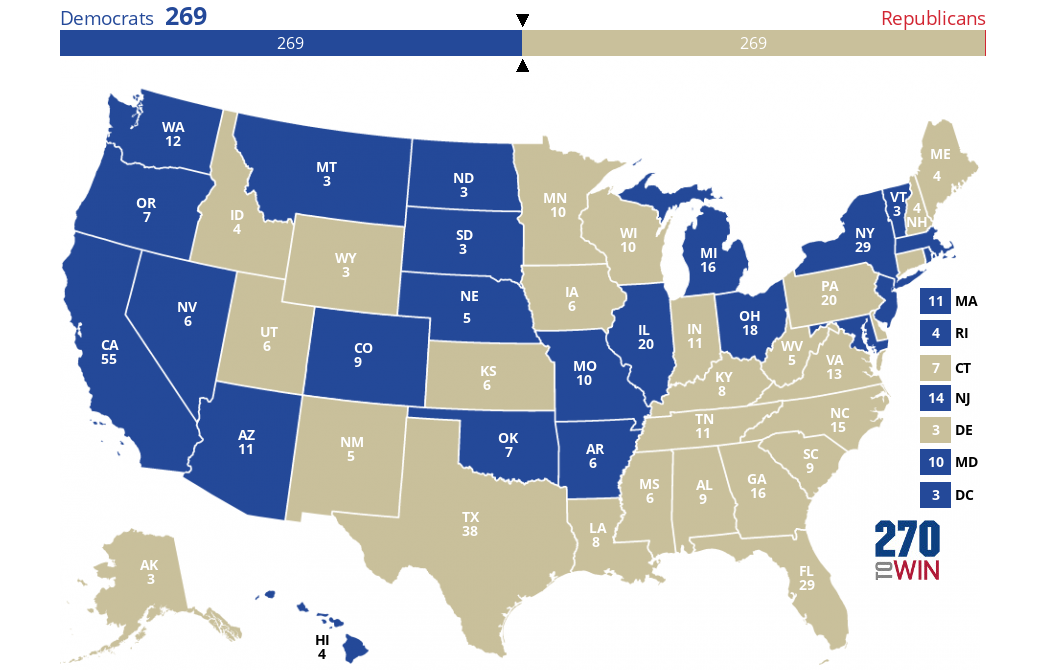 2024 Presidential Election Interactive Map