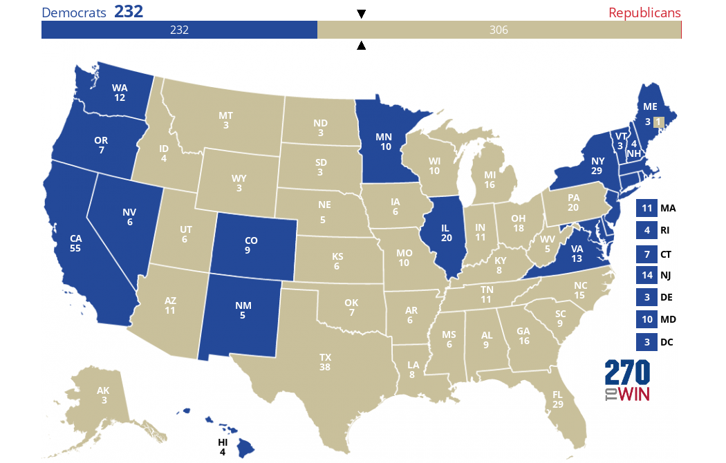 New Electoral Map 2024