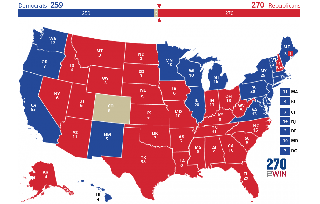 2024 Presidential Election Interactive Map