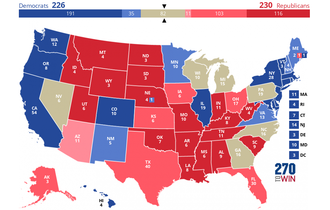 2024 President: Consensus Electoral Map