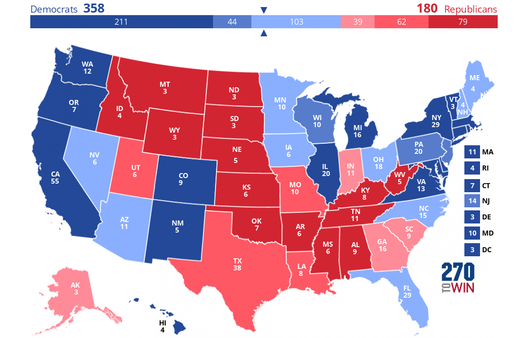 2024 Presidential Election Interactive Map