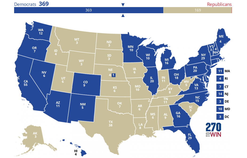 2024 Presidential Election Interactive Map