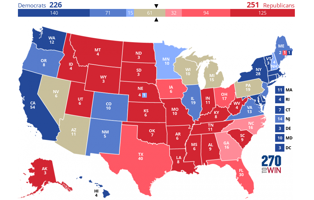 2024 President: Consensus Electoral Map