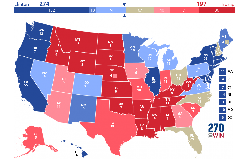 Consensus Pundit Electoral Map - 270toWin