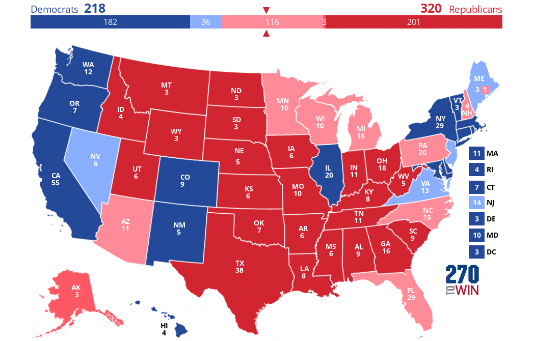 2024 Presidential Election Interactive Map