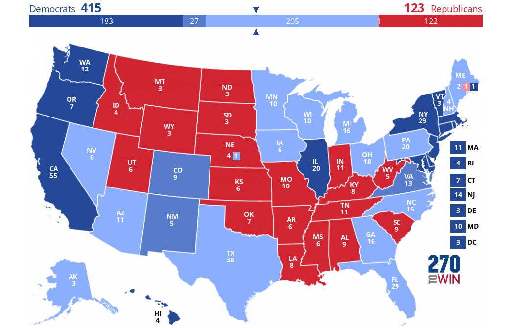 2024 Presidential Election Interactive Map