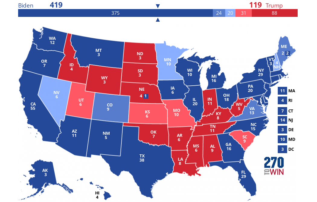 2024 Presidential Election Interactive Map Dinny Joelie