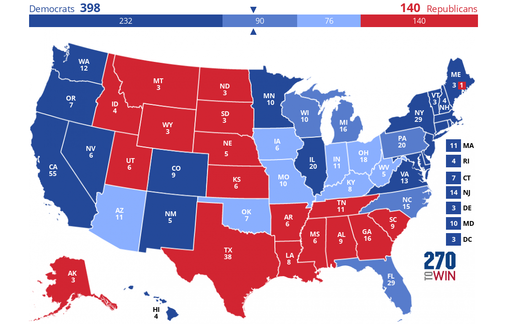 2024 Presidential Election Interactive Map