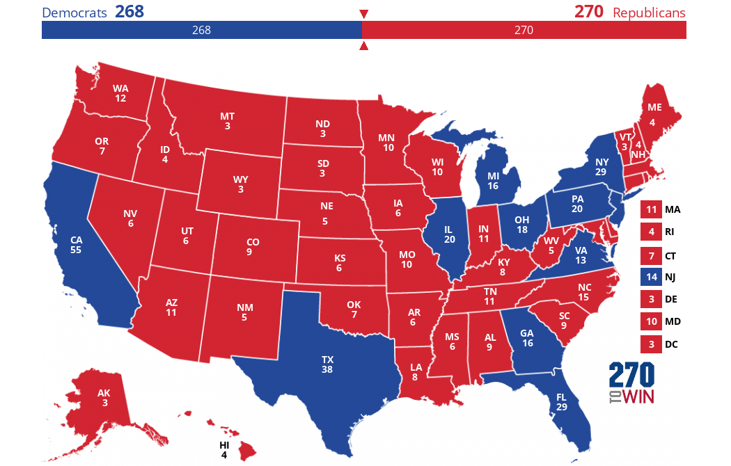 2024 Presidential Election Interactive Map