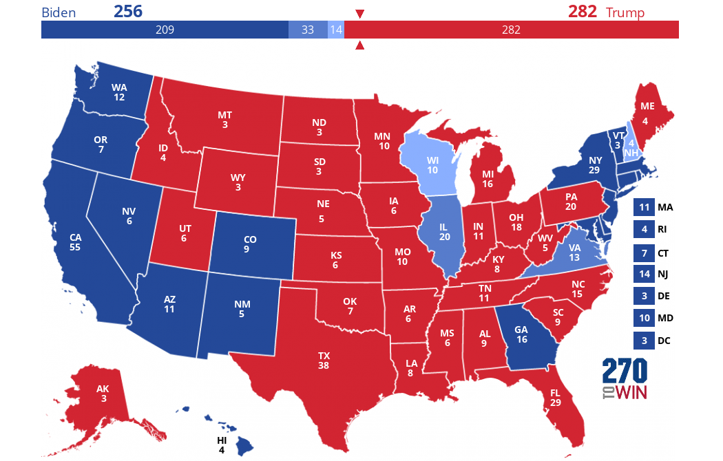 2024 Presidential Election Interactive Map World Map