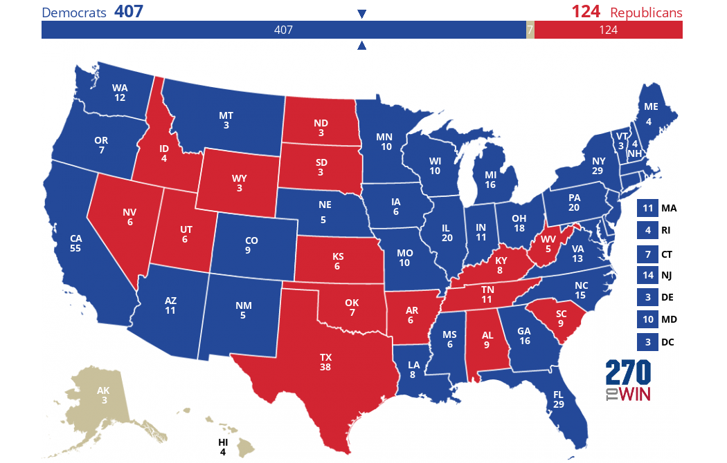 2024 Presidential Election Interactive Map