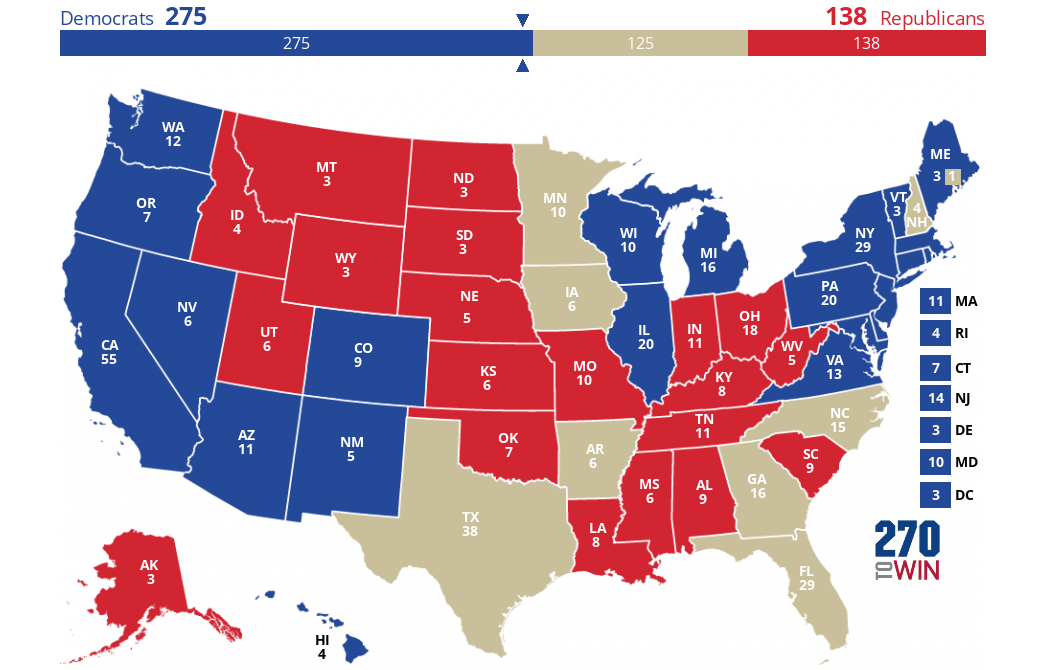 2024 Presidential Election Interactive Map