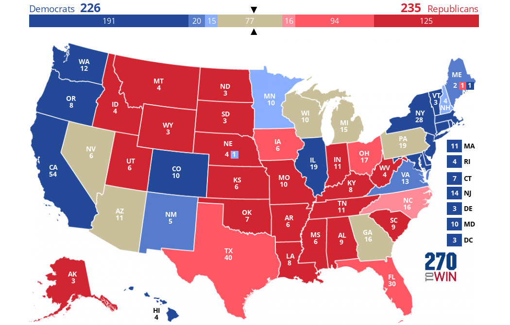 2024 Presidential Candidates Usa Polls Map Ray Dorella