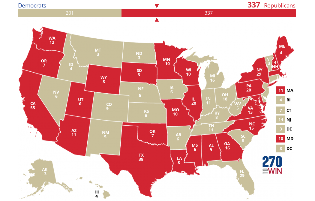 2024 Presidential Election Interactive Map 2865
