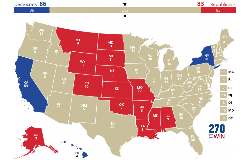 2024 Presidential Election Interactive Map