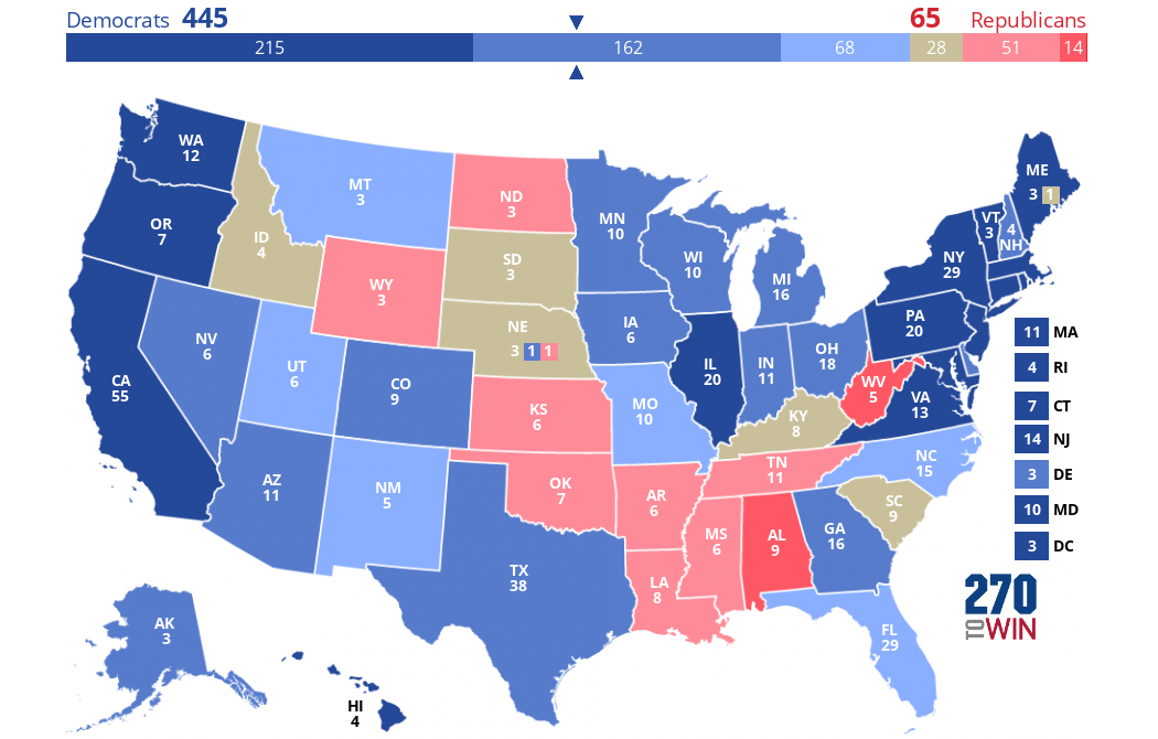 2024 Presidential Election Interactive Map