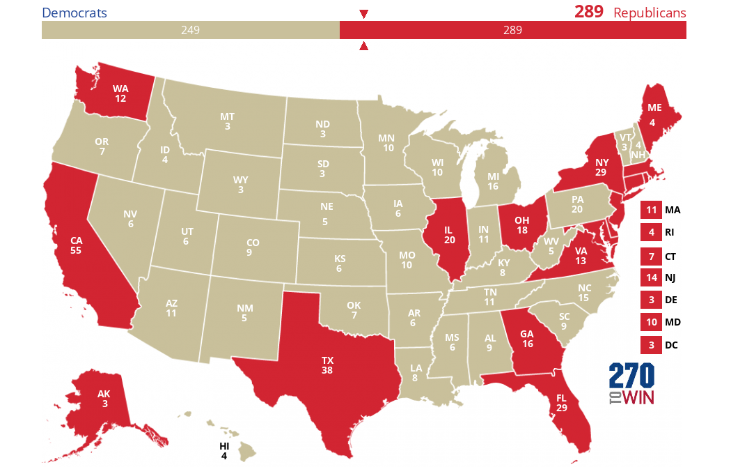 2024 Presidential Election Interactive Map