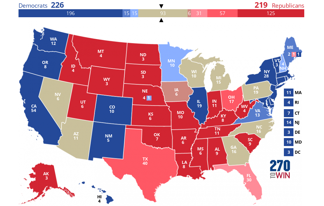 Inside Elections 2024 Presidential Ratings