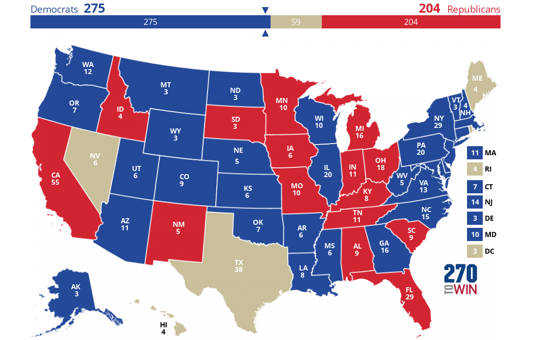 2024 Presidential Election Interactive Map