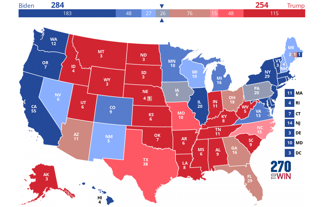 2024 Presidential Election Interactive Map