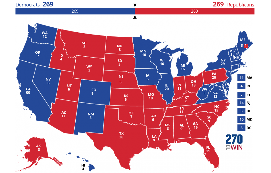 2024 Presidential Election Interactive Map AE0