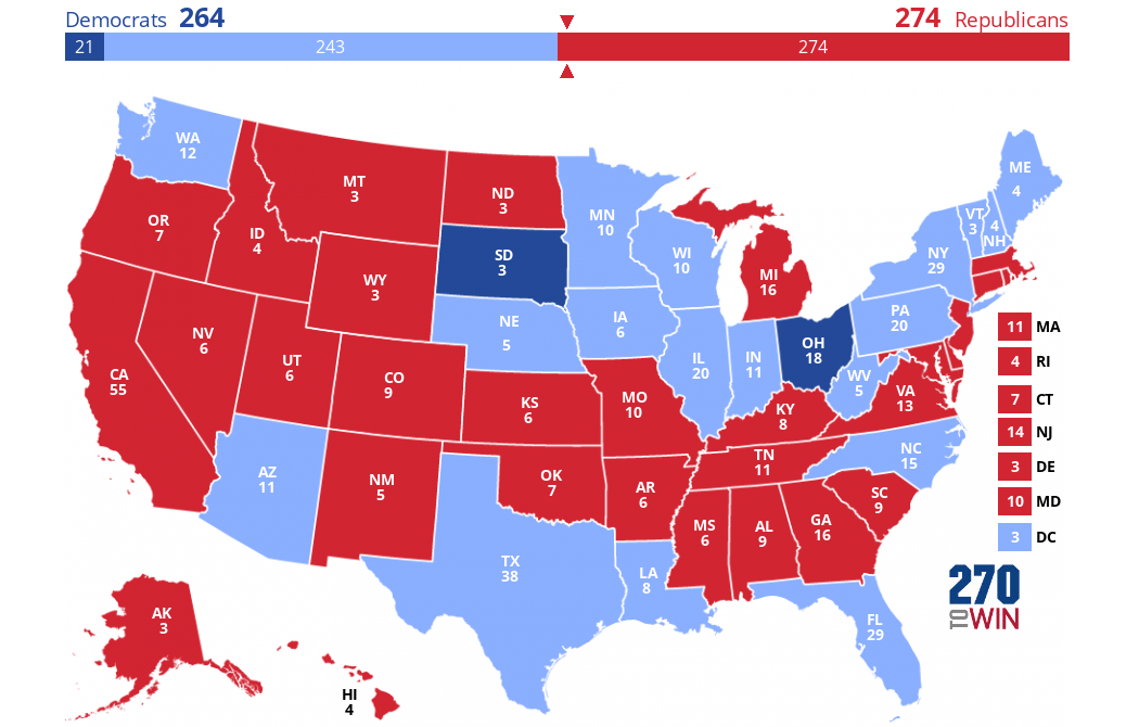 2024 Presidential Election Interactive Map