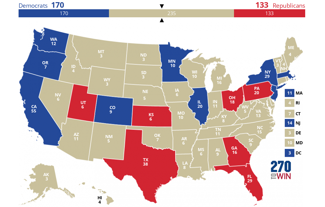 2024 Presidential Election Interactive Map