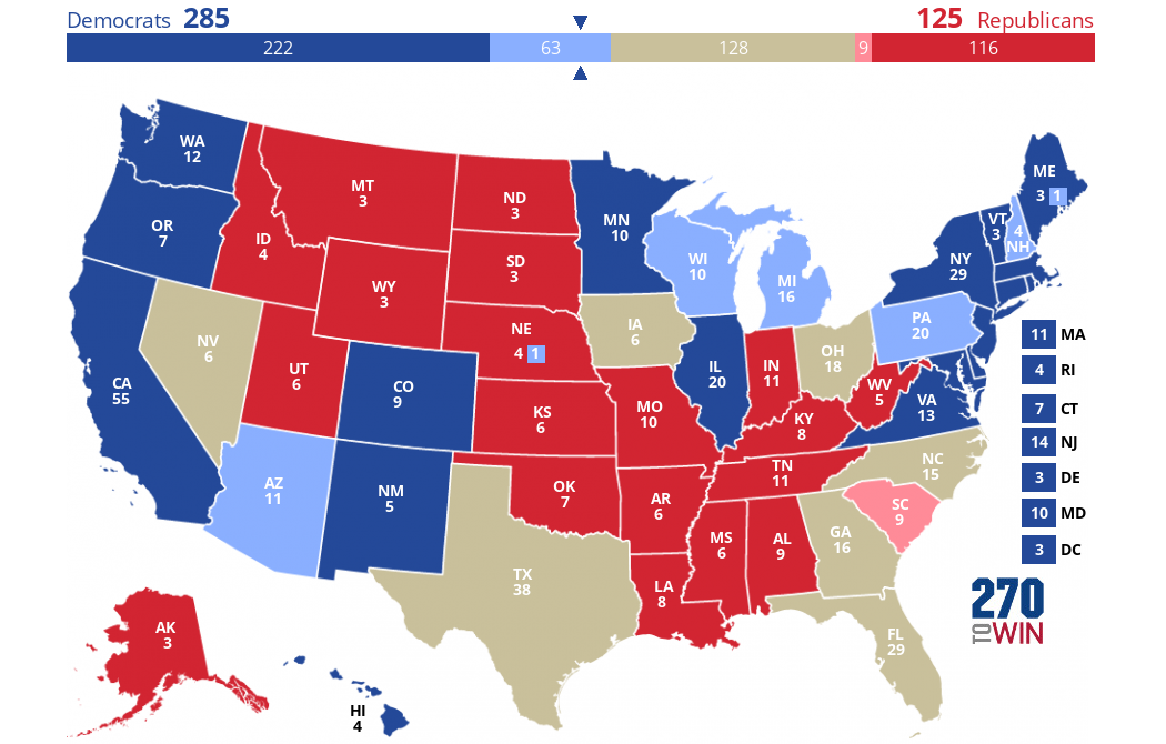 2024 Presidential Election Interactive Map