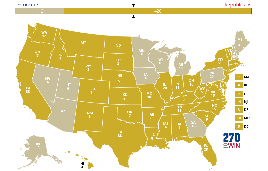 2024 Presidential Election Interactive Map