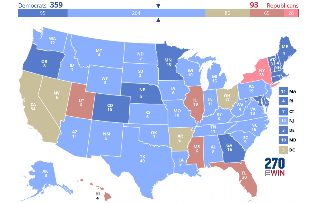 2024 Presidential Election Interactive Map