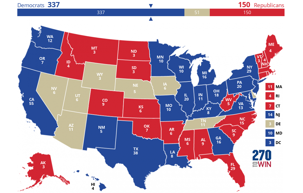 2024 Presidential Election Interactive Map