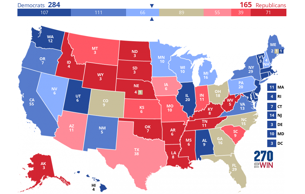 2024 Presidential Election Interactive Map