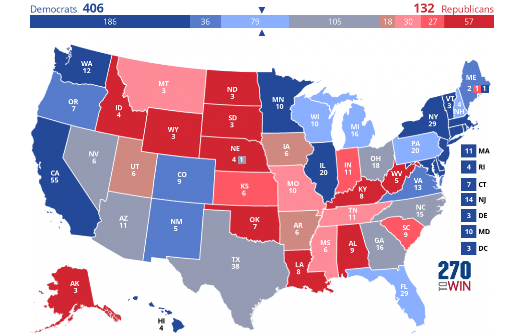 2024 Presidential Election Interactive Map