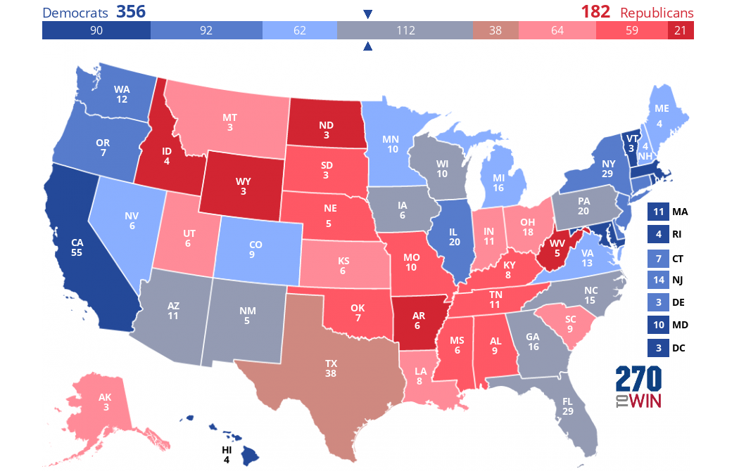 2024 Presidential Election Interactive Map