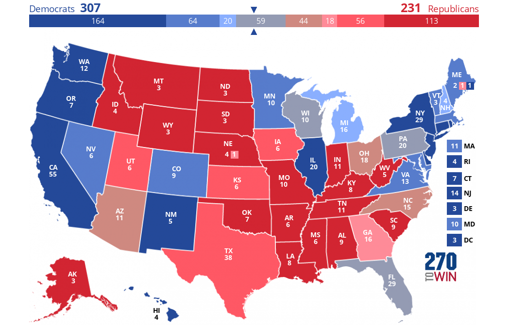 2024 Presidential Election Interactive Map