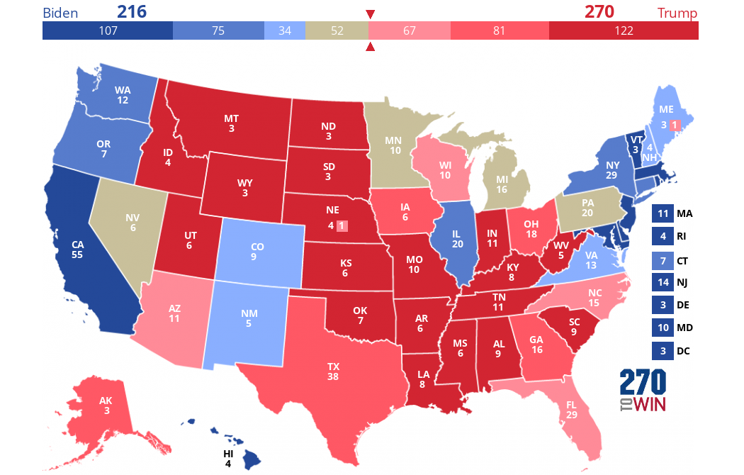 2024 Presidential Election Interactive Map