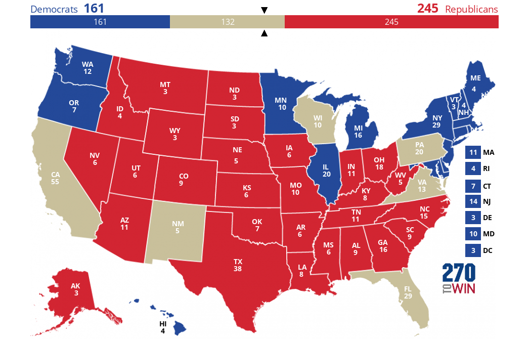 2024 Presidential Election Interactive Map