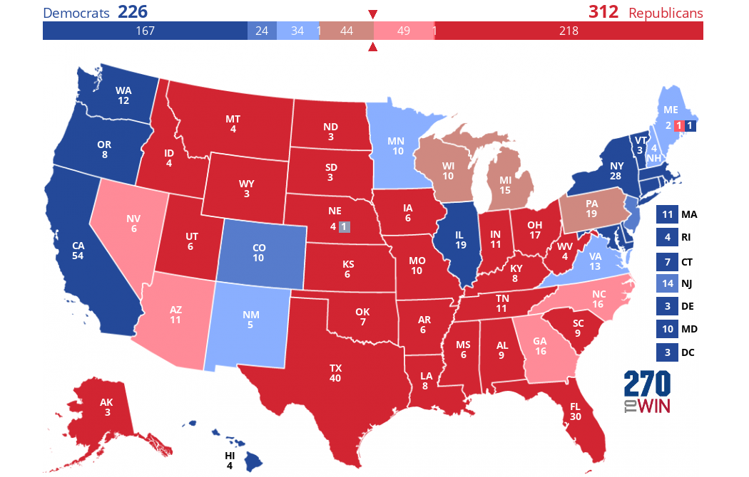 2024 Presidential Election Forecast Maps 270toWin