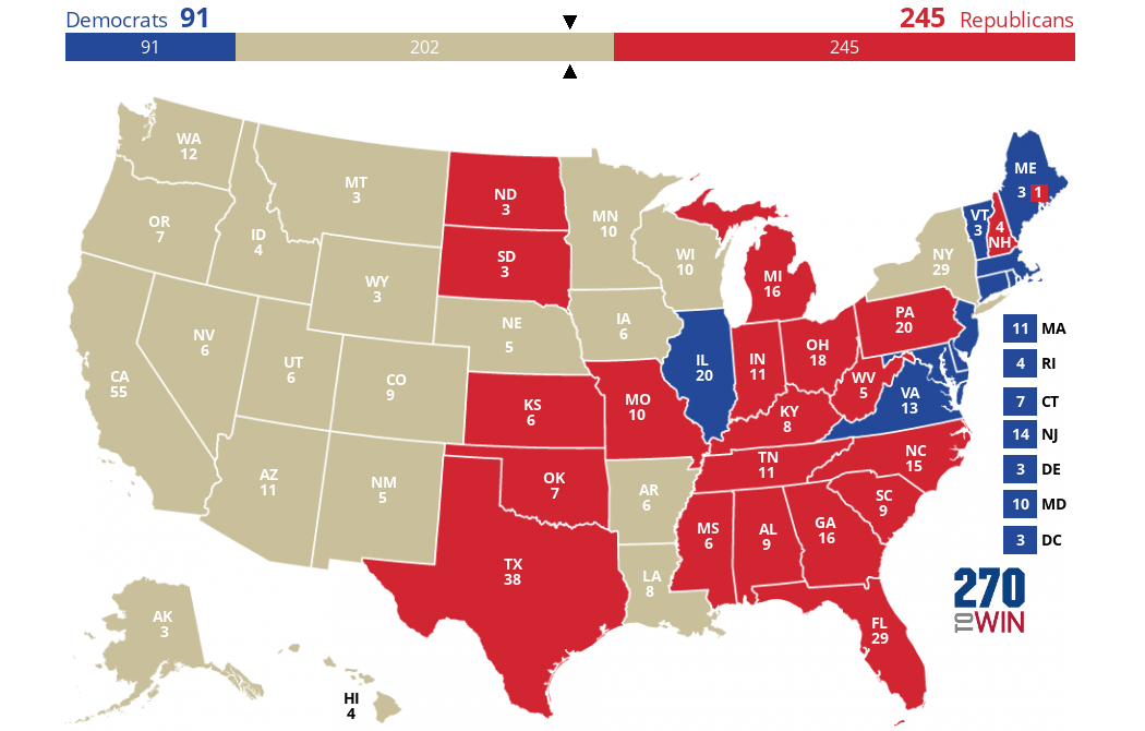 2024 Presidential Election Interactive Map