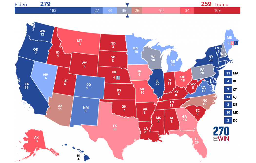 2024 Presidential Election Interactive Map